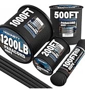 HOKINETY 1200 Paracord Rope - 4.4mm 14 Strand Nylon Parachute Spool para Cord Lanyard for Outdoor...