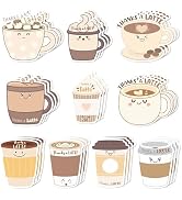 Xqumoi 30 Pack Thanks A Latte Sticky Notes - Coffee Cup Self Sticky Notepad Thank You Gift Latte ...