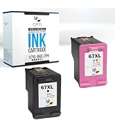 CMYi 67XL Replacement Ink Cartridges Combo Pack for HP DeskJet 4123e 4130e 4132e 4133e 4152e 4152...
