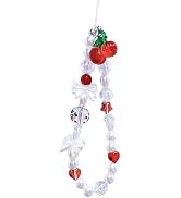 Beaded Camera Wrist Strap Cute Pearl Digital Camera Charm Lanyard, Phone Wristlet Charms, Beaded ...