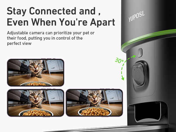 automatic cat feeder with camera