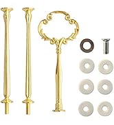 Happy Will 3 Tier 14" Heavy Metal Cake Stand Holder Fruit Plate Stand Fitting Hardware Rod with S...