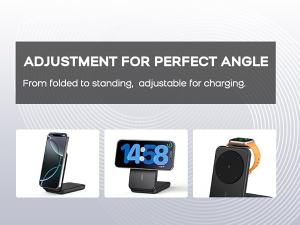 RORRY Portable Charger, 3-in-1 Charging Station 10000mAh Portable Charger Power Bank for MagSafe