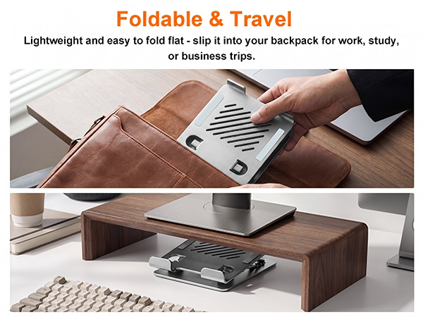 360° Rotating Aluminum Foldable Holder Stand