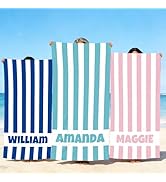 MRYAWXBK Personalized Beach Towel, Custom Microfiber Beach Towels with Name, Sand Free Pool Towel...