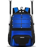 COMECOI Softball Bag, Lightweight Baseball Backpack with Shoes Compartment, Baseball Bat Bags wit...