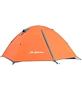 BISINNA 2 Person Camping Tent Lightweight Backpacking Tent Waterproof Windproof Two Doors Easy Se...