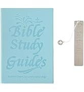 Narottl 66-Page Bible Study Guide & Devotional Journal with Q&A for Each Chapter, Includes Stainl...