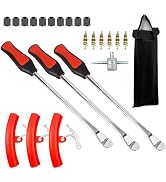 14.5'' Tire Spoons for Motorcycle Dirt Bike Lawn Tractor Bicycle,24pc Tire Changing Tool Set with...