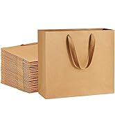 Paper Bags 12.5x4.5x11 25Pcs BagDream Gift Bags Heavy Duty Kraft Brown Paper Bags with Soft Cloth...