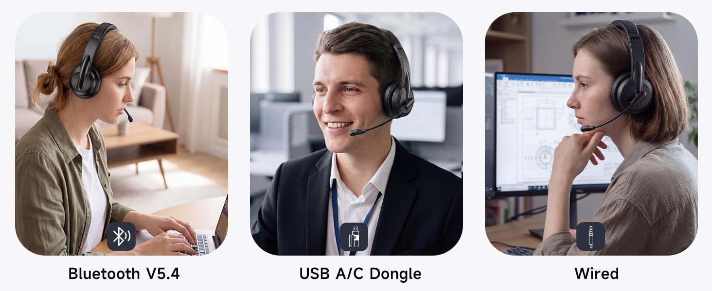 noise cancelling headphones with microphone