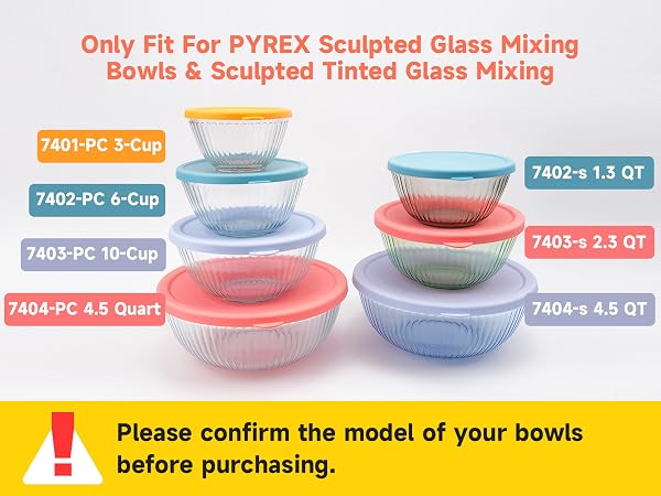 pyrex mixing bowl lids