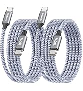 etguuds 100W USB C Cable 6.6ft, 2-Pack USB C to USB C Cable 100 Watt Fast Charging Type C Charger...