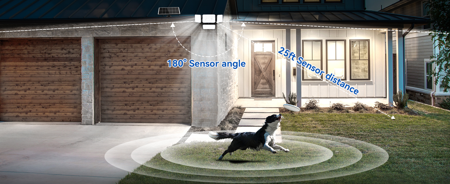 solar motion lights outdoor waterproof