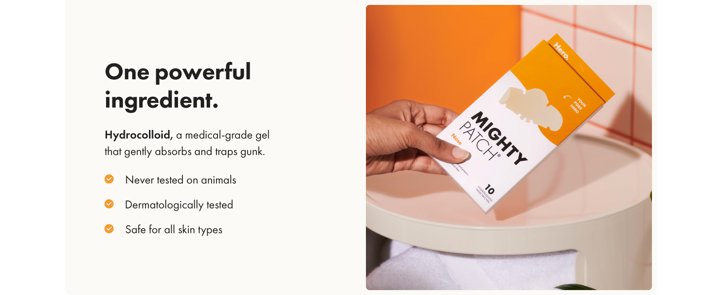 One powerful ingredient: hydrocolloid