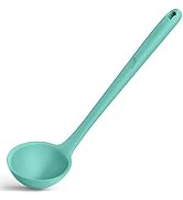 13 inch Silicone Soup Ladle: U-Taste 600ºF Heat Resistant 4 oz Large Non-stick Seamless Rubber Ki...