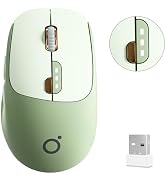 SEUNKWANG Dual-Mode Wireless Mouse with Visible Battery Indicator, Silent Rechargeable Bluetooth ...