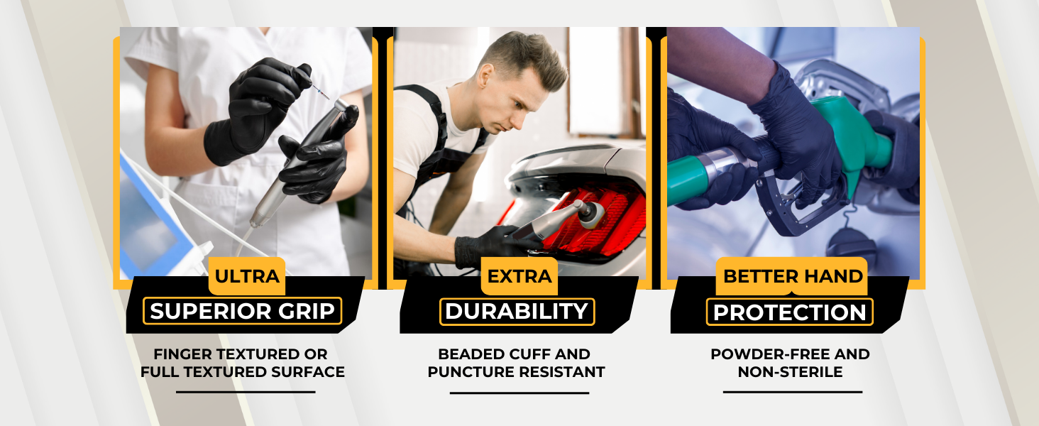 Nitrile Gloves Black