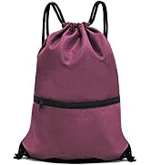 HOLYLUCK Drawstring Backpack Bag Sport Gym Sackpack