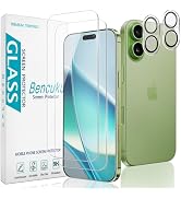 Bencuku 2+2 Pack Screen Protector for iPhone 17 6.3 Inch Tempered Glass | with Camera Lens Protec...