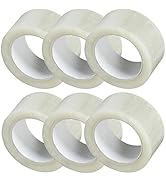 Tag-A-Room Clear Packing Tape, 6 Rolls of Heavy Duty Packaging Tape for Shipping, Moving, and Sea...