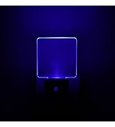 KINUR Blue Night Light,2 Pack LED Night Lights Plug into Wall with Dusk to Dawn sensors, Plug in ...