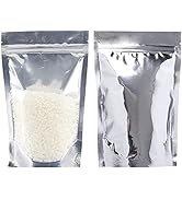 LOKQING Mylar Bags for Food Storage Resealable Bags for Small Business Stand Up Packaging Bags (2...