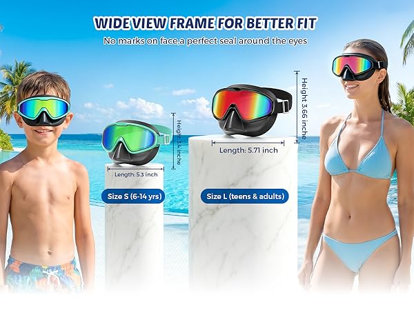 DK06 kids goggles with nose cover