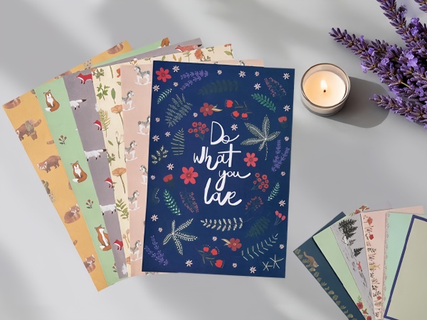 beautiful letter writing paper and colored envelopes