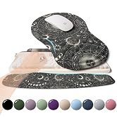 KUOSGM 2-in-1 Ergonomic Set, Wave Rise Keyboard Wrist Rest and Massage Bulge Slope Mouse Pad Wris...