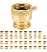 PLUMBINGMASTER 3/4 Inch FHT x 3/4 Inch MHT Brass Hose Bib Backflow Preventer,Vacuum Breakers Outs...