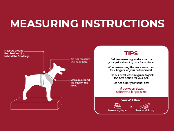 measuring instructions for harness