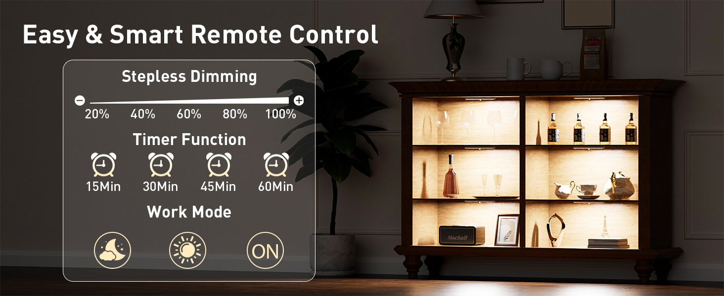 remote control under cabinet lights