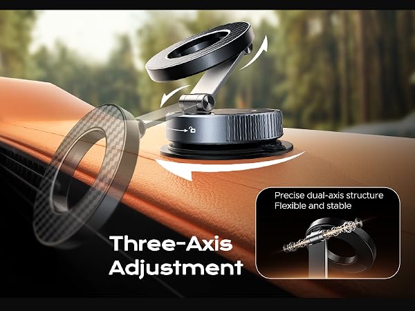 soporte de telefono para carro 360 adjustable vacuum phone stand car dashboard