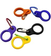 Juroicessry 6Pcs Water Bottle Clip, Silicone Water Bottle Buckle with Clip, Portable Secure Bottl...