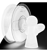 AMOLEN 3D PLA Printer Filament, 1.75mm Glow in The Dark White PLA Filament for 3D Printing, Best ...