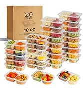 Pawbena Reusable Snack Containers with Lids, Snack Containers, 20-Pack Snack Pack Containers, mea...