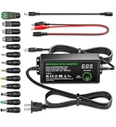 Powseed Universal Power Supply Variable 3V~24V 3A 72W Multi Voltage Adapter | Adjustable AC DC Ch...