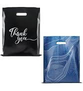 Rainbows & Lilies 100 Thank You Merchandise Bags - 2-Set Bundle – 12” x 15” Plastic Bags with Han...