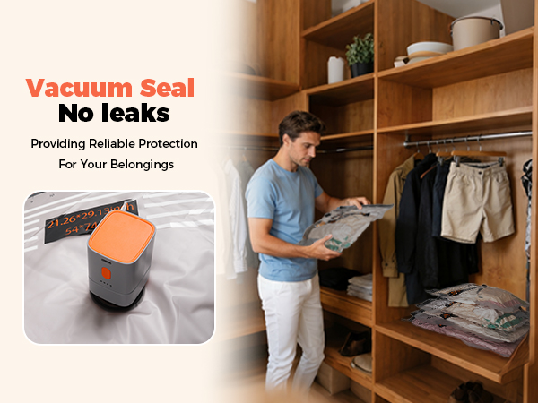 Travel Vacuum Bags with Wireless Pump