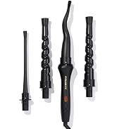 Curlsmith Defrizzion Curl Reviving Wand with 4 Ceramic Barrels | Refreshes texture, minimizes fri...