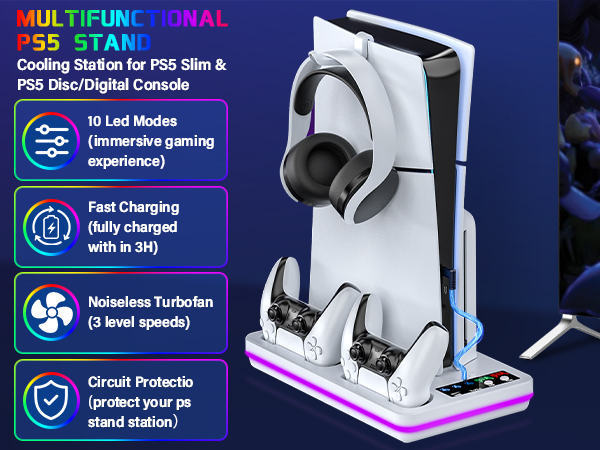 ps5 slim cooling station
