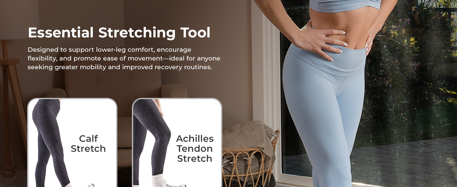 Calf & Hamstring Stretcher & Foot Rocker