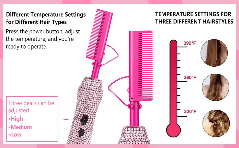 hot comb electric for wigs
