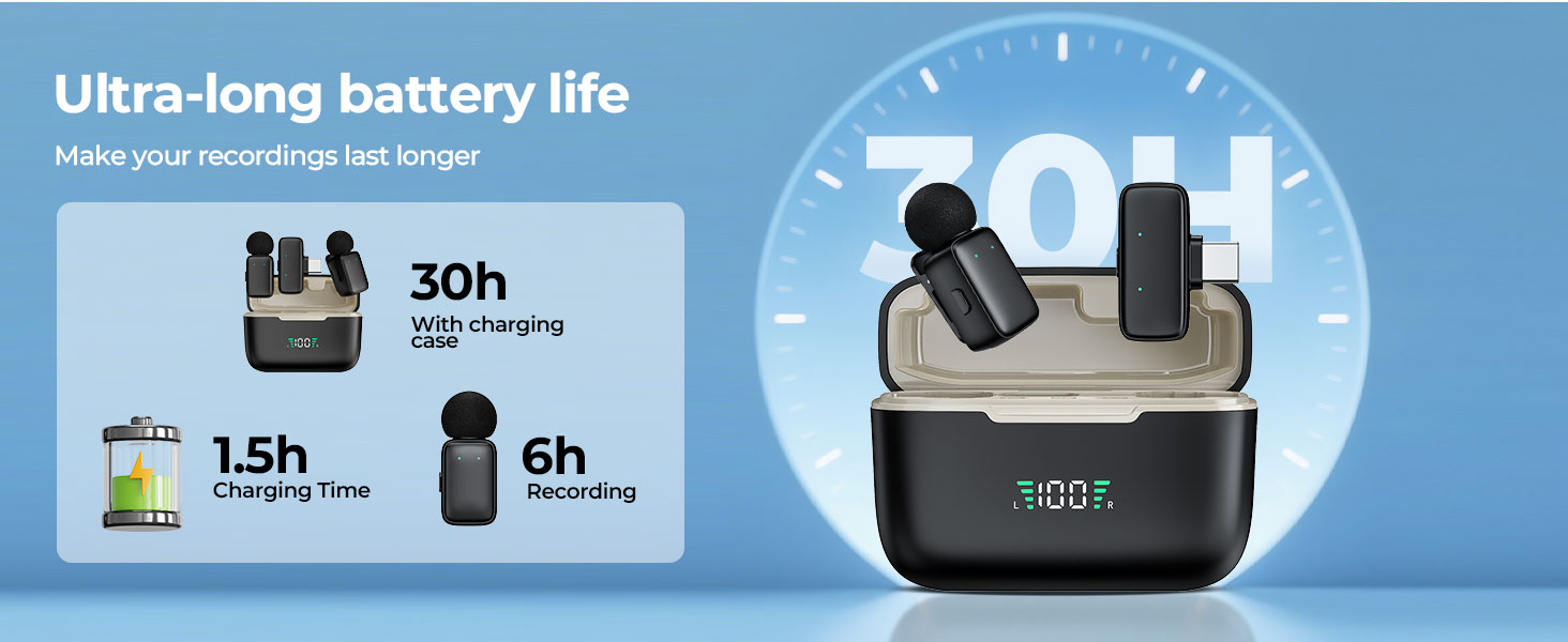 Mini Mic with Charging Case