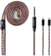 YINYOO 16 Cores Single Crystal Copper Cable Earphone Cable (2pins, 4.4mm Jack)