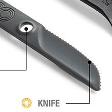 serrated