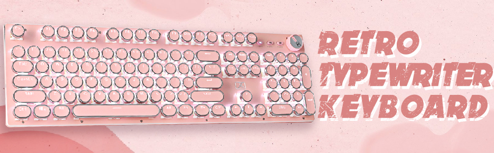 Retro typewriter keyboard