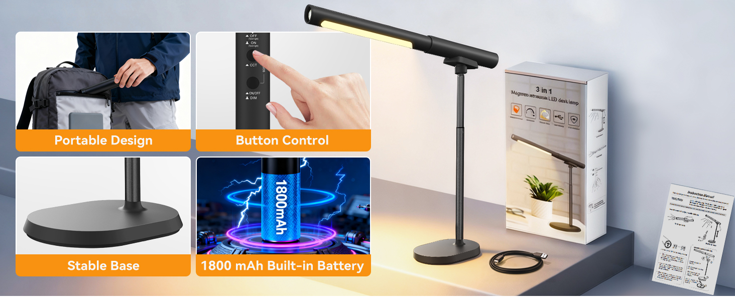 Magnetic Led Desk Lamp