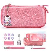 innoAura Switch Lite Carrying Case, Switch Lite Accessories Set with Fashion Switch Lite Bag, Swi...